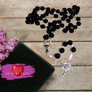 Genuine Onyx Beaded Roasry